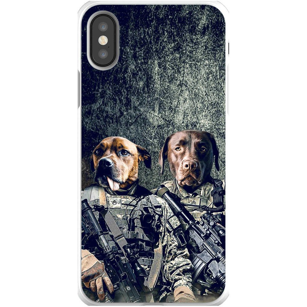 &#39;The Army Veterans&#39; Personalized 2 Pet Phone Case