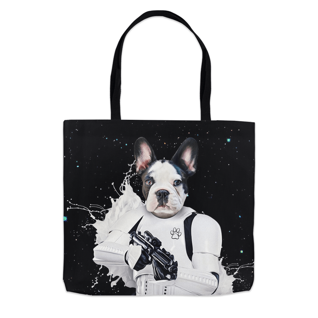 &#39;Storm Woofer&#39; Personalized Tote Bag