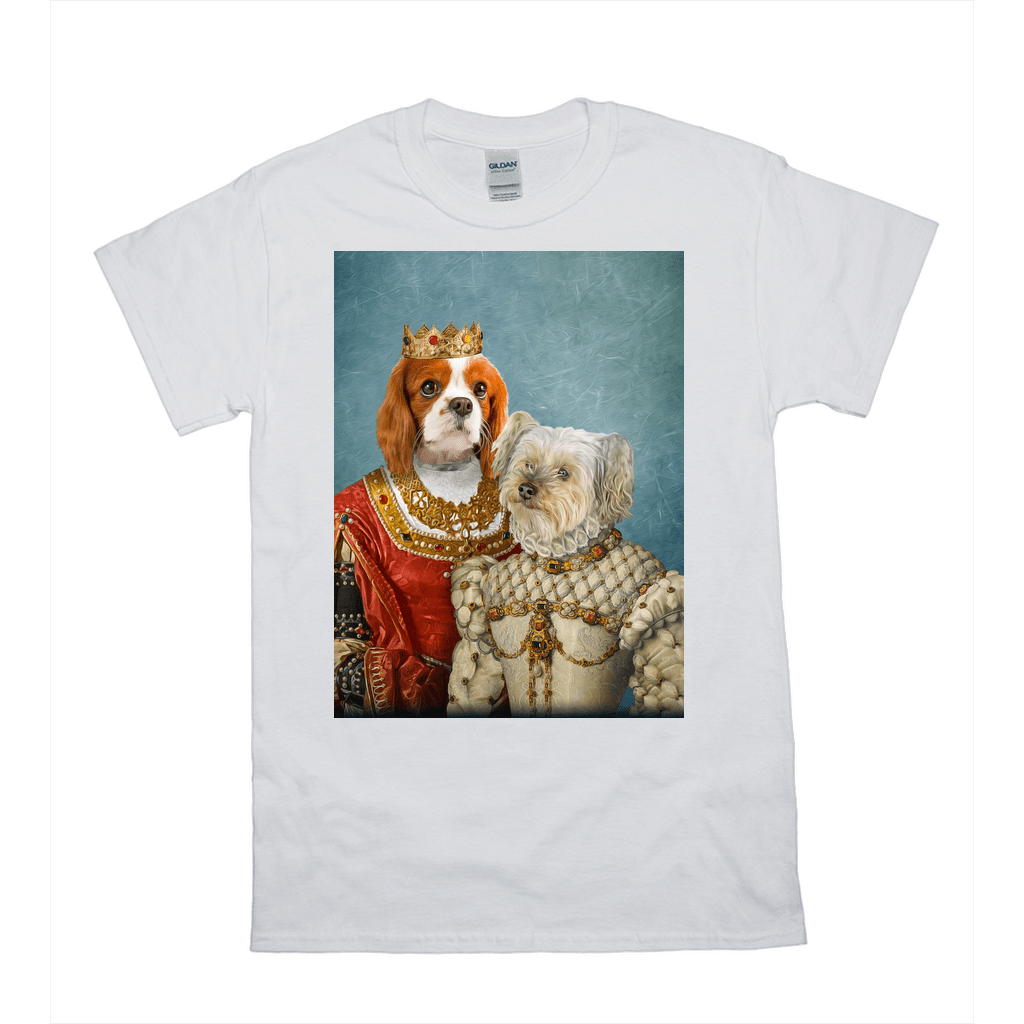 &#39;Queen And Princess&#39; Personalized 2 Pet T-Shirt