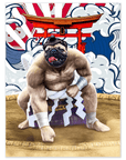 'The Sumo Wrestler' Personalized Pet Poster