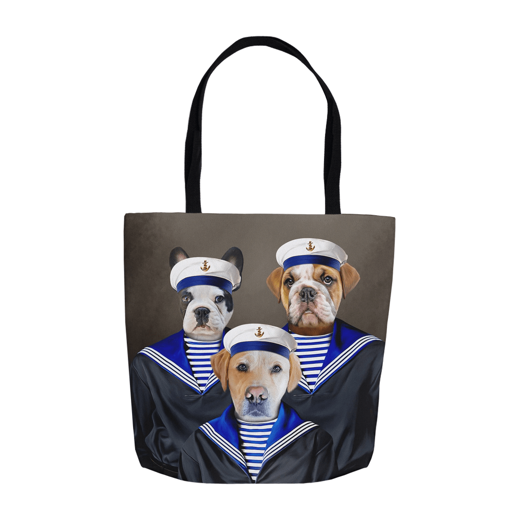 &#39;The Sailors&#39; Personalized 3 Pet Tote Bag