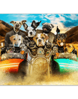 Póster personalizado con 8 mascotas 'Harley Wooferson'