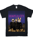 Camiseta personalizada para 2 mascotas 'Humps in the City'