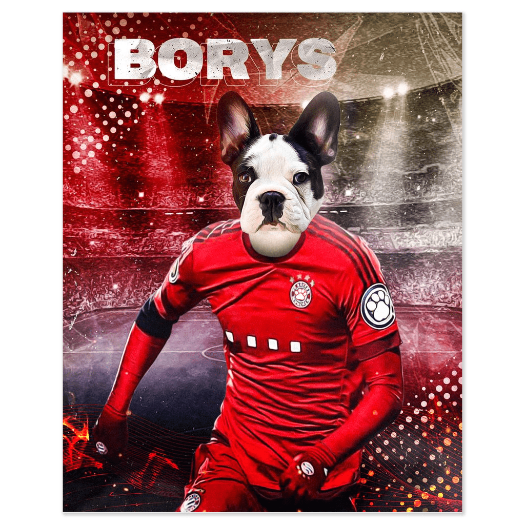 Póster Mascota personalizada &#39;Polonia Doggos Soccer&#39;