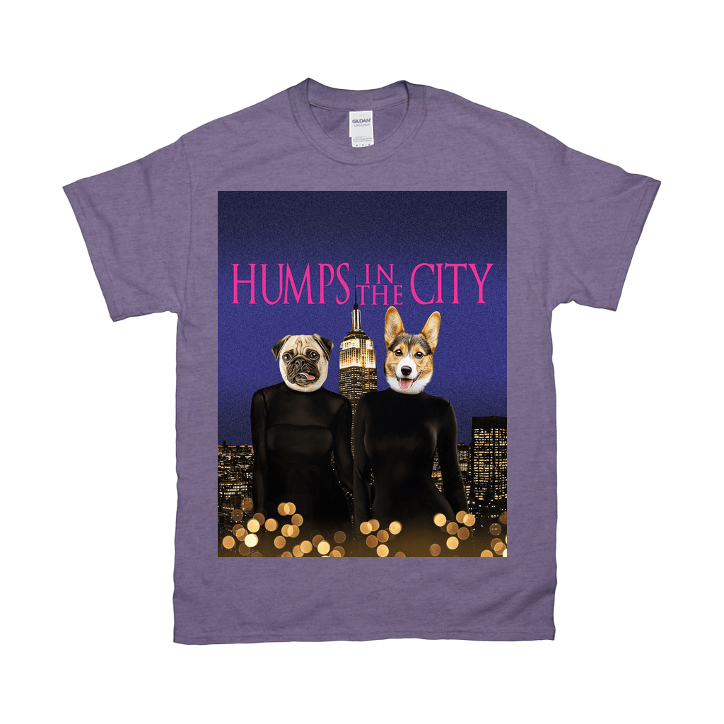 Camiseta personalizada para 2 mascotas &#39;Humps in the City&#39;