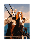 'Titanic Doggos' Personalized 2 Pet Standing Canvas
