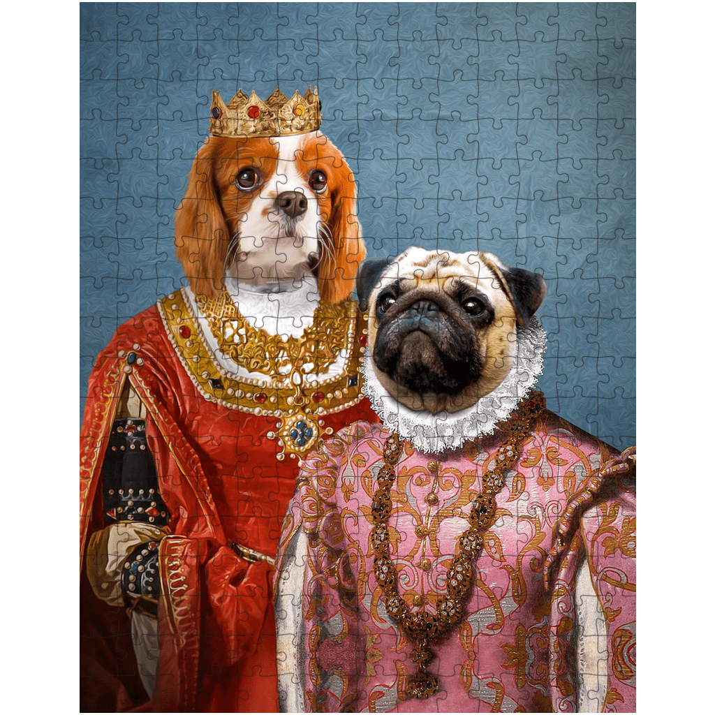 &#39;Queen and Archduchess&#39; Personalized 2 Pet Puzzle