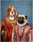 'Queen and Archduchess' Personalized 2 Pet Puzzle