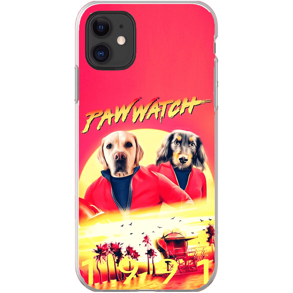 &#39;Paw Watch 1991&#39; Personalized 2 Pet Phone Case