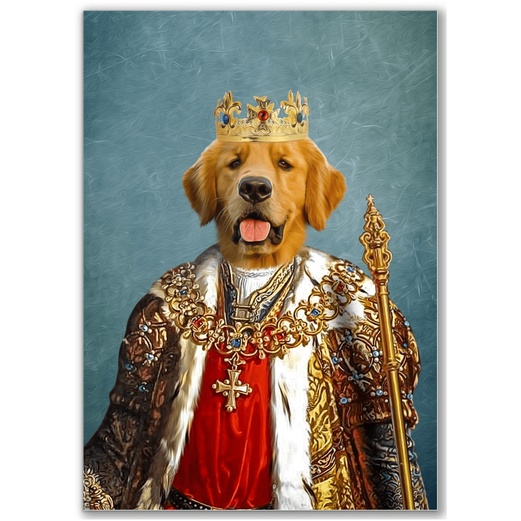 &#39;The King&#39; Personalized Dog Poster