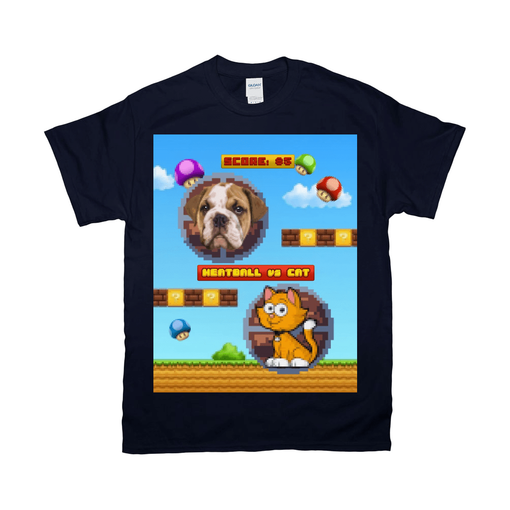Retro Video Game Personalized Pet T-Shirt