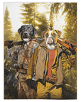 'The Hunters' Personalized 2 Pet Blanket
