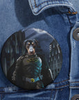 El pin personalizado de Batdog 