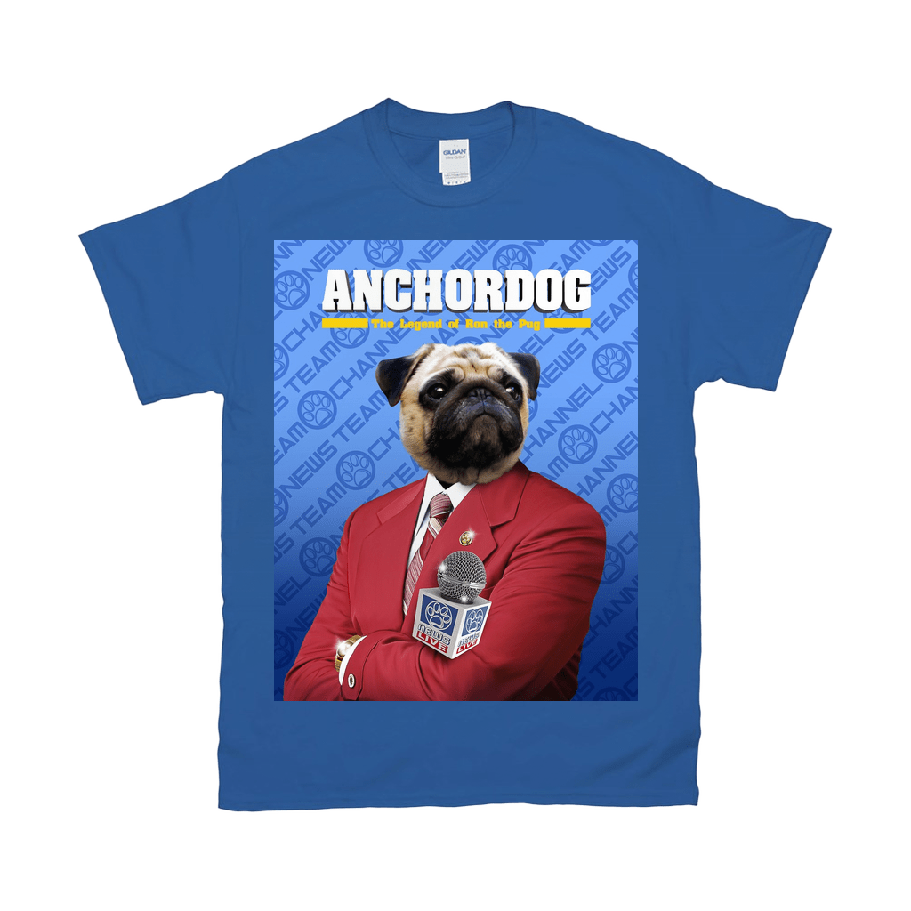 &#39;Anchordog&#39; Personalized Pet T-Shirt