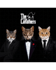 Puzzle personalizado de 3 mascotas 'The Catfathers'
