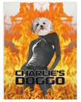 Manta personalizada para mascotas 'Charlie's Doggo' 