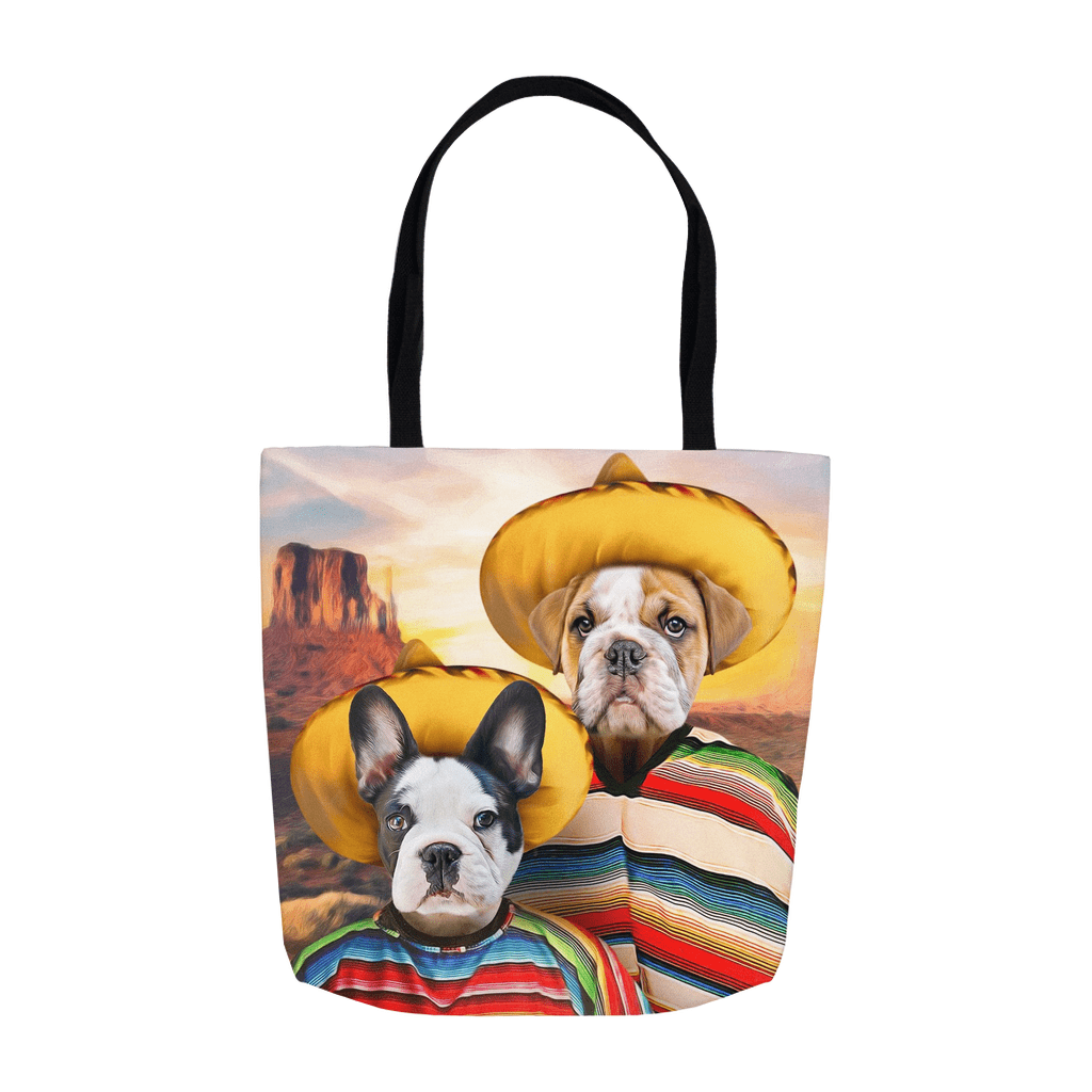 &#39;2 Amigos&#39; Personalized 2 Pet Tote Bag