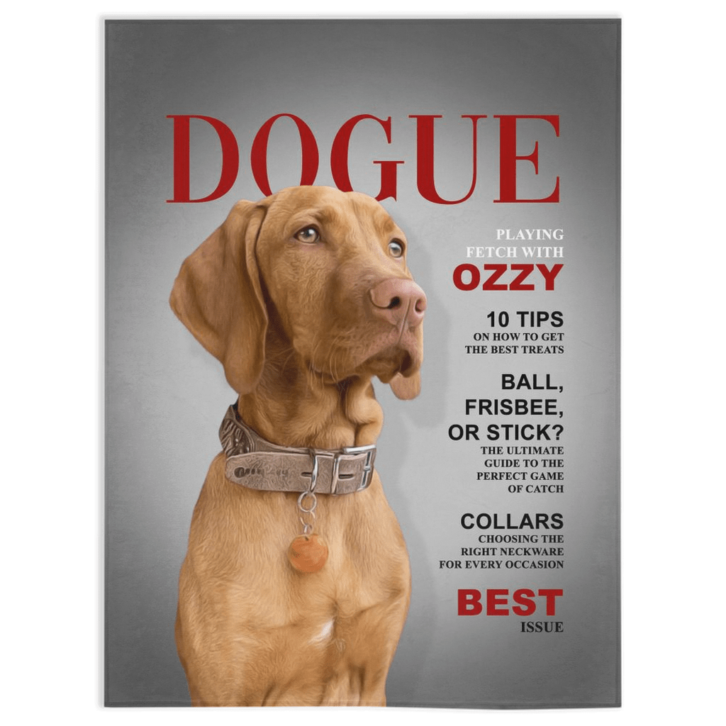 &#39;Dogue&#39; Personalized Pet Blanket