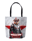 'Falcon Doggo' Personalized Tote Bag