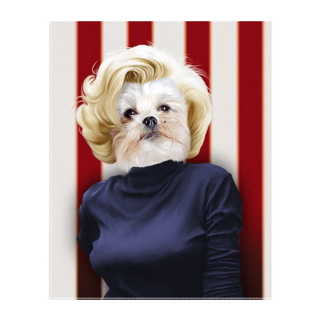 Lienzo personalizado para mascotas &#39;Marilyn Monpaw&#39;