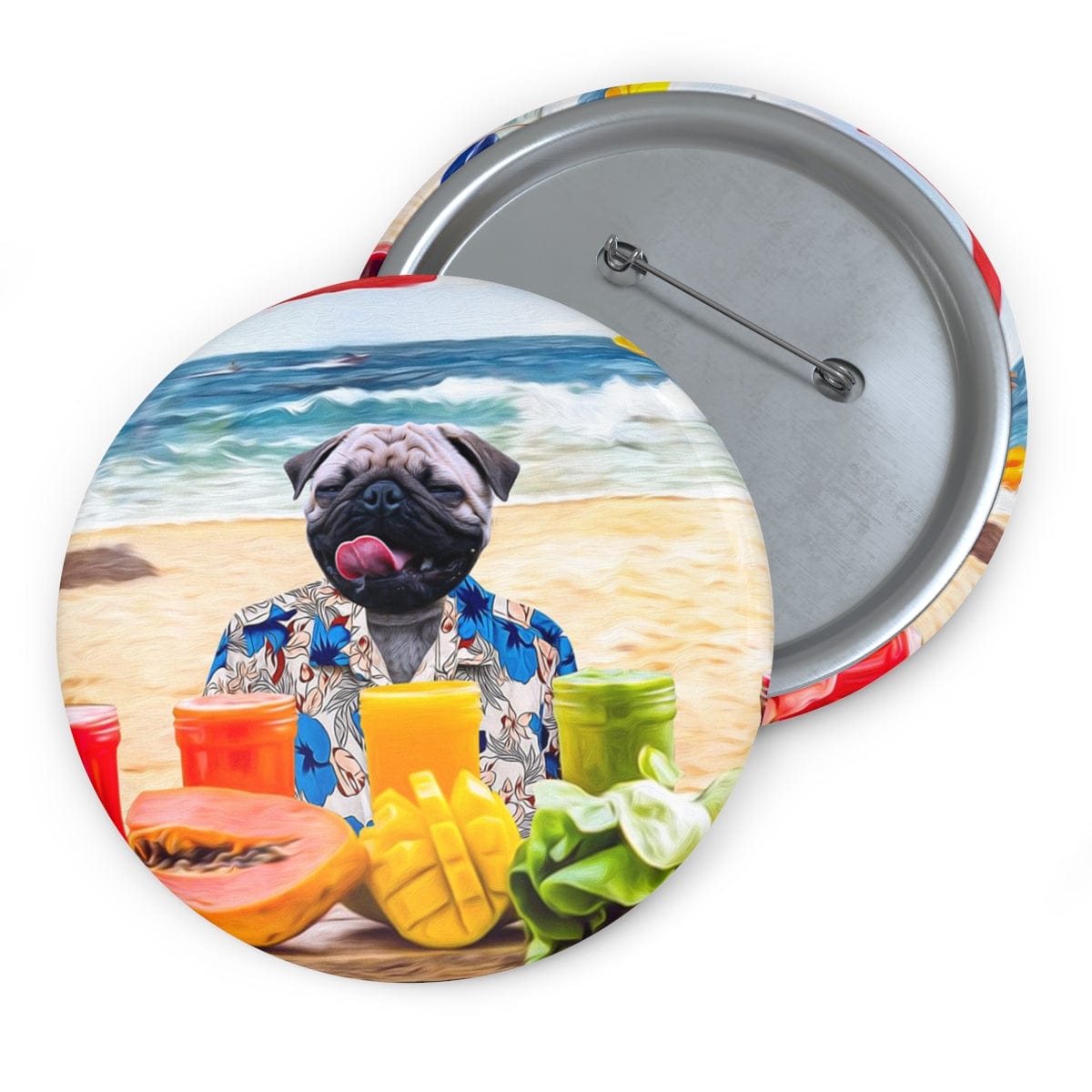 Pin personalizado The Beach Dog(s) (1 - 4 mascotas) 