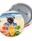 The Beach Dog(s) ( 1 - 4 Pets) Custom Pin