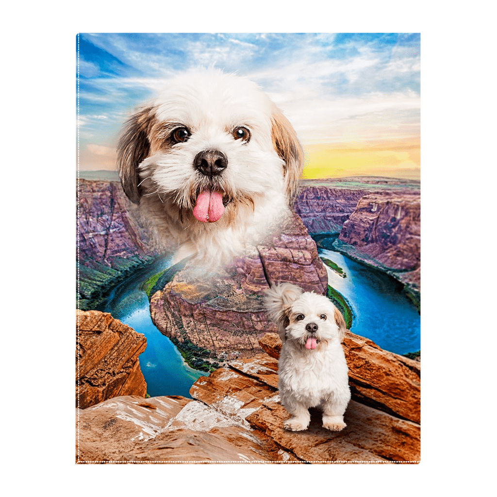 'Majestic Canyon' Personalized Pet Standing Canvas