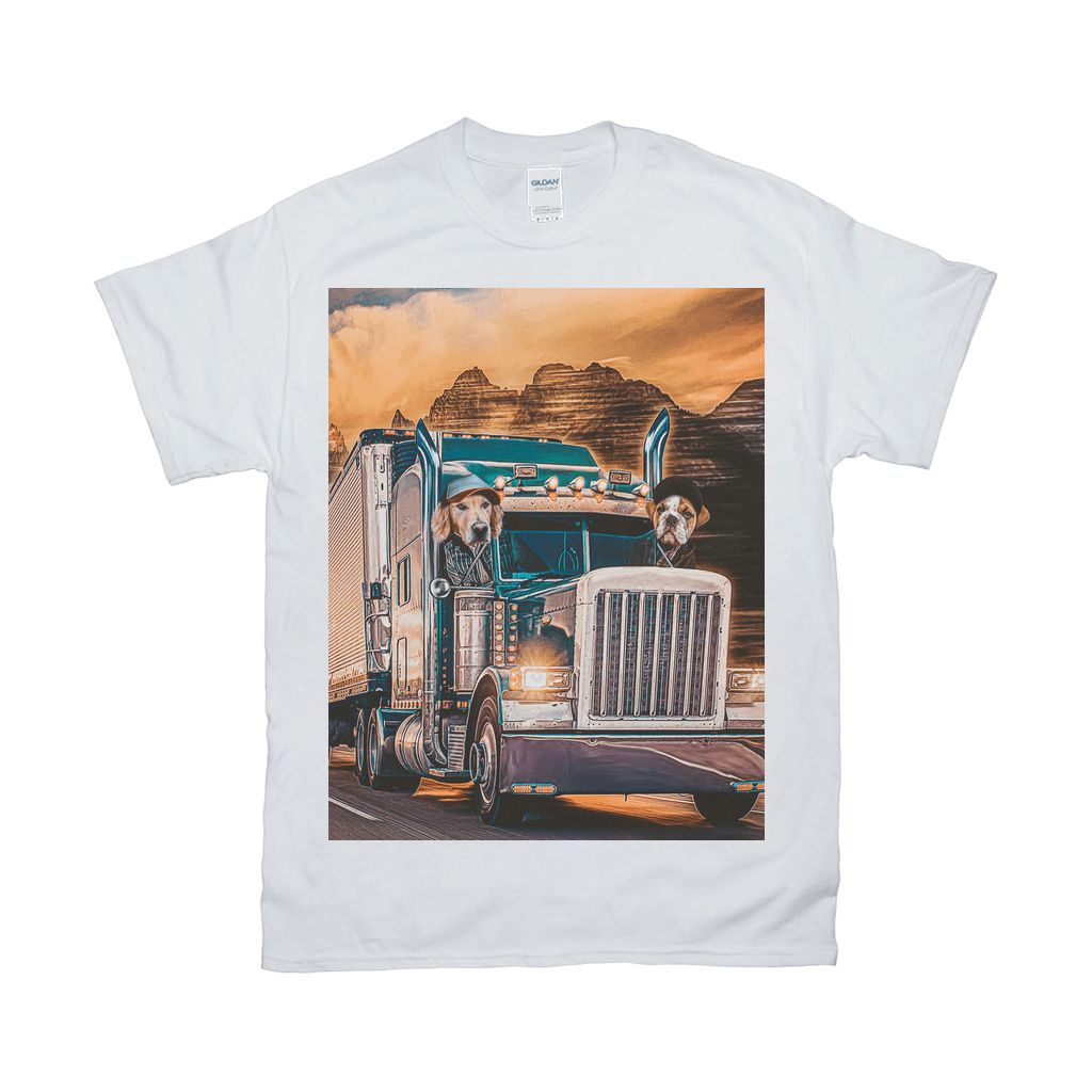 &#39;The Truckers&#39; Personalized 2 Pet T-Shirt