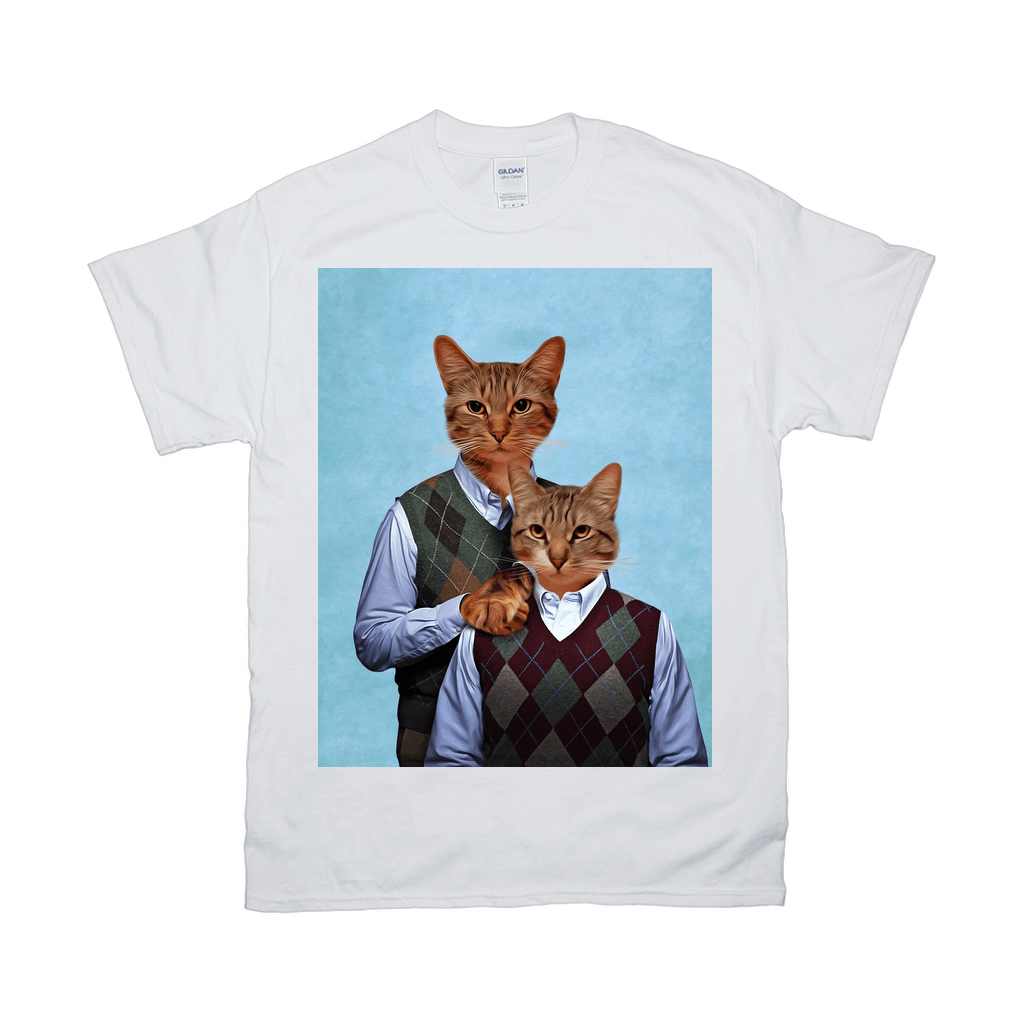 &#39;Step-Kitties&#39; Personalized 2 Pet T-Shirt