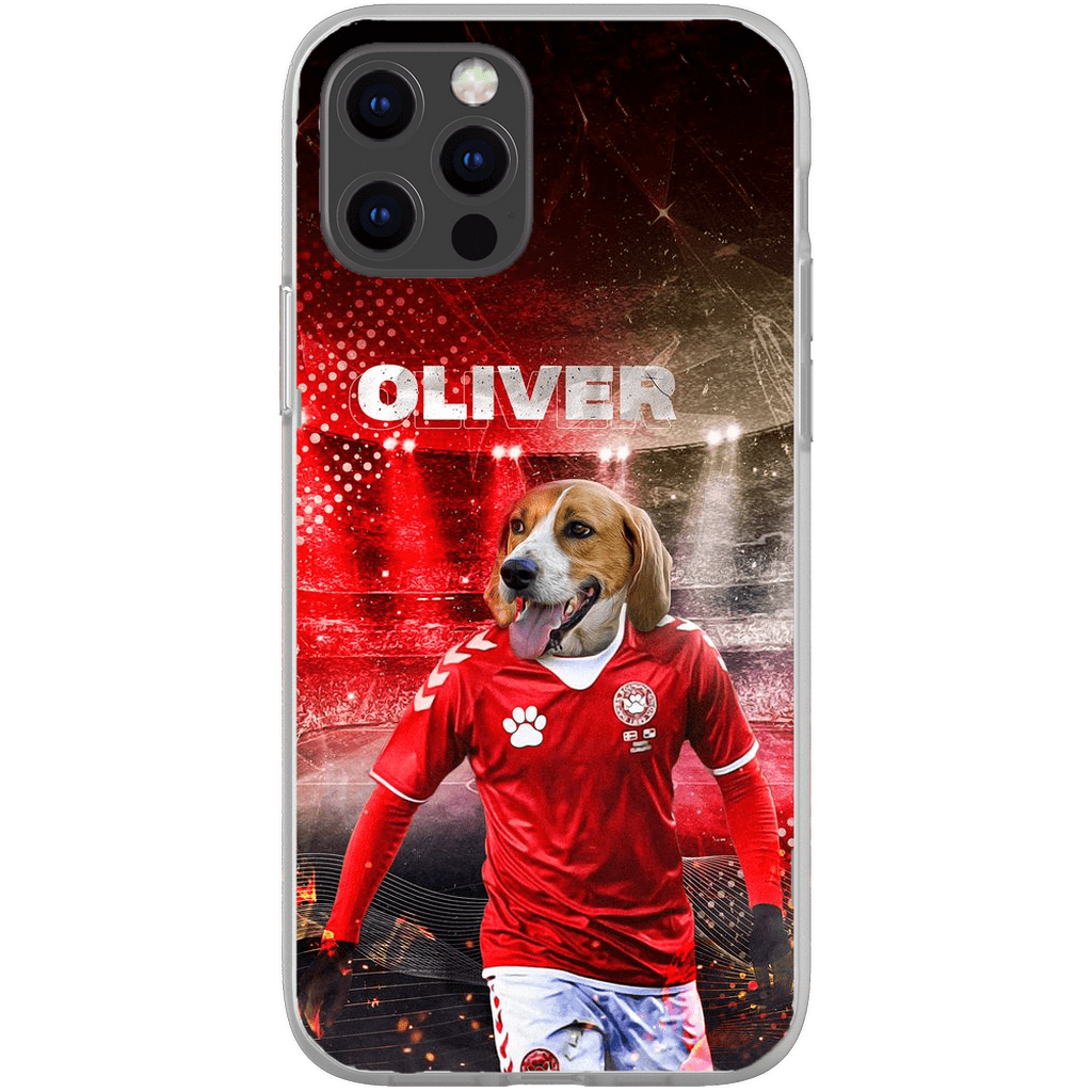 &#39;Denmark Doggos Soccer&#39; Personalized Phone Case