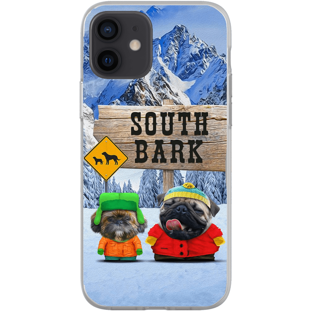 Funda personalizada para teléfono con 2 mascotas &#39;South Bark&#39;