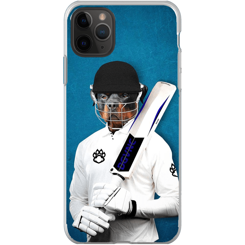 &#39;The Cricket Player&#39; Personalized Phone Case