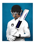 'The Cricket Player' Personalized Pet Standing Canvas