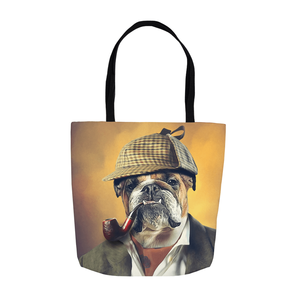 &#39;Sherlock Doggo&#39; Personalized Tote Bag