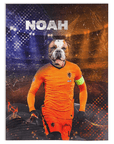 'Holland Doggos Soccer' Personalized Pet Blanket