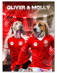 Póster Personalizado para 2 mascotas 'Denmark Doggos'