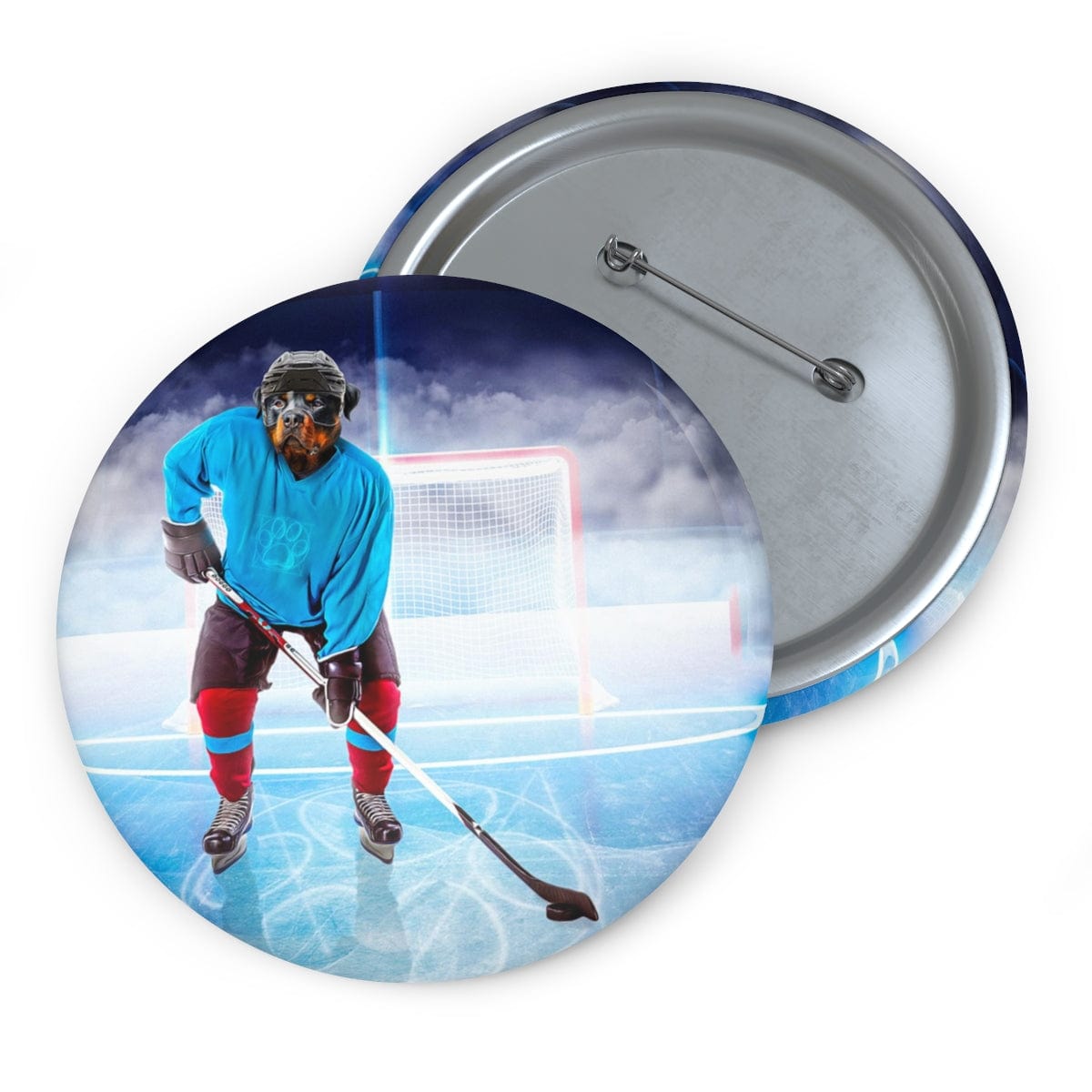 Pin personalizado de Hockey Doggo
