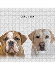 Personalized Modern 2 Pet Puzzle