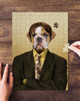 'Dwight Woofer' Personalized Pet Puzzle