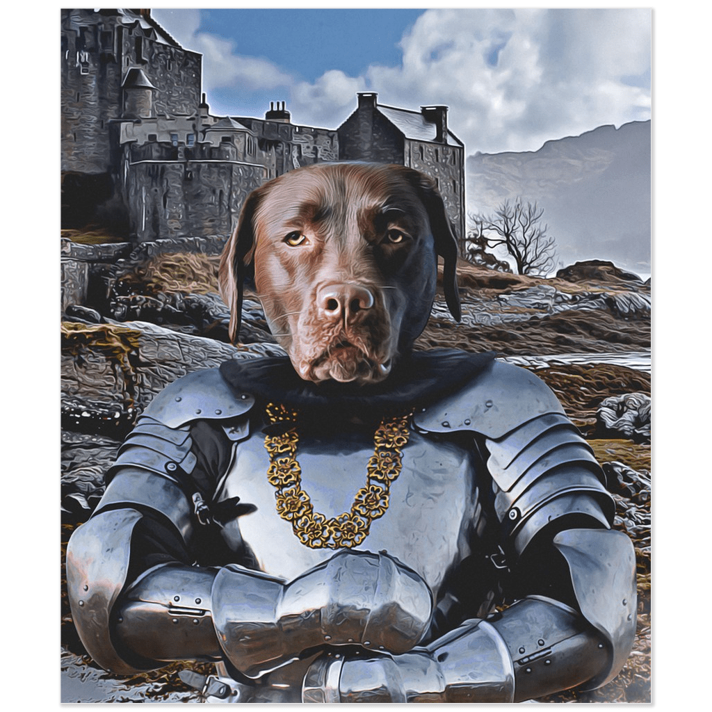 &#39;The Knight&#39; Personalized Dog Poster