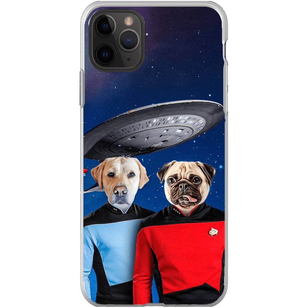 &#39;Doggo-Trek&#39; Personalized 2 Pet Phone Case