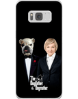 Funda personalizada para teléfono humano o mascota 'The Dogfather &amp; Dogmother'