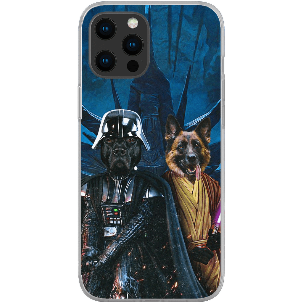 &#39;Darth Woofer &amp; Jedi-Doggo&#39; Personalized 2 Pet Phone Case