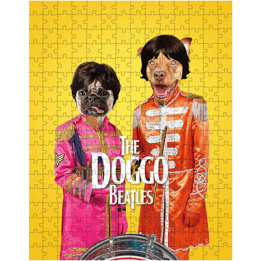 'The Doggo Beatles' Personalized 2 Pet Puzzle