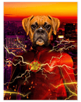 'Flash Doggo' Personalized Pet Poster