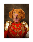 'Sergeant Bork' Personalized Pet Standing Canvas