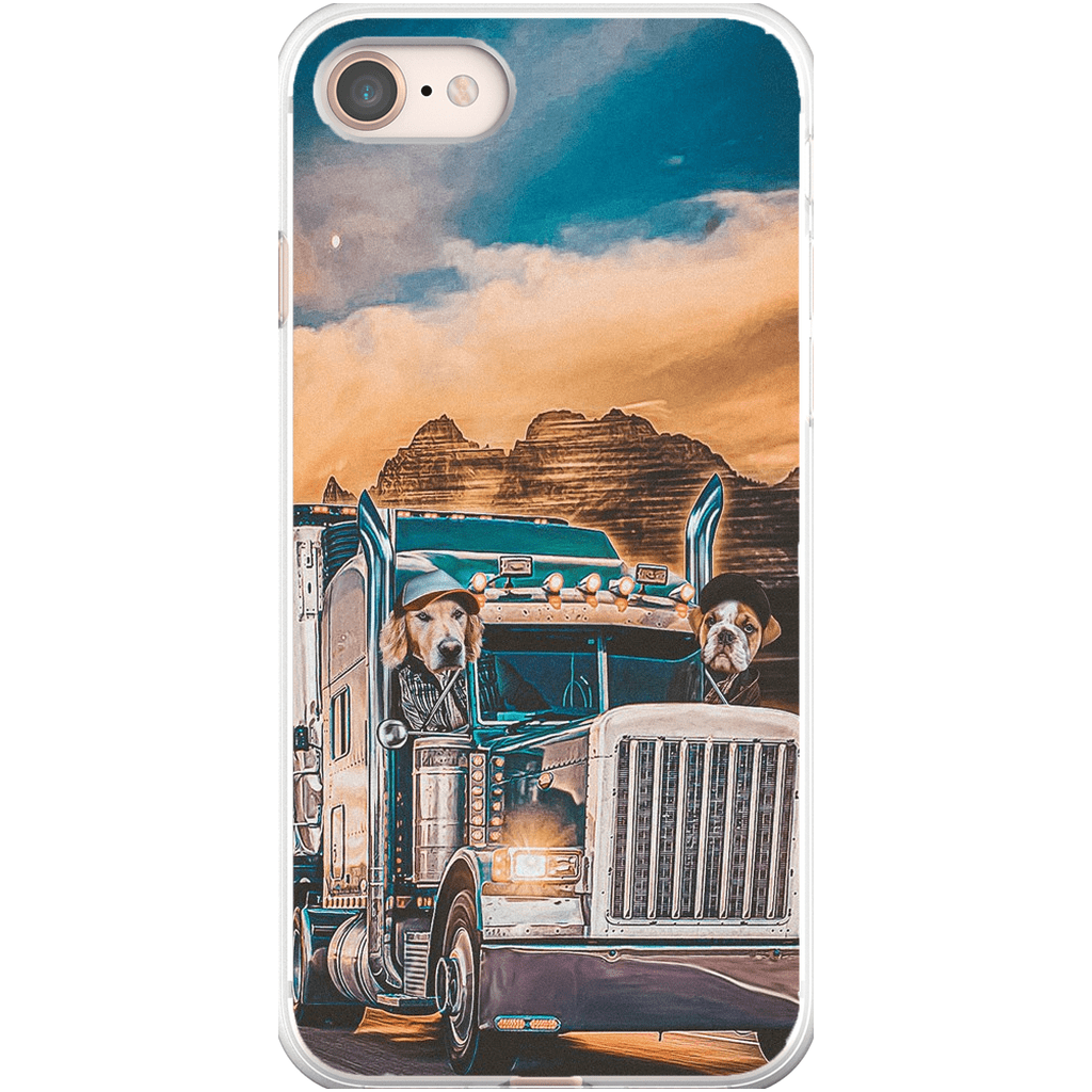 &#39;The Truckers&#39; Personalized 2 Pet Phone Case