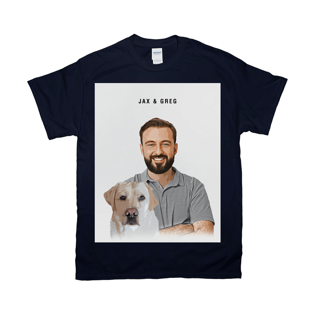 Personalized Modern Pet &amp; Human T-Shirt