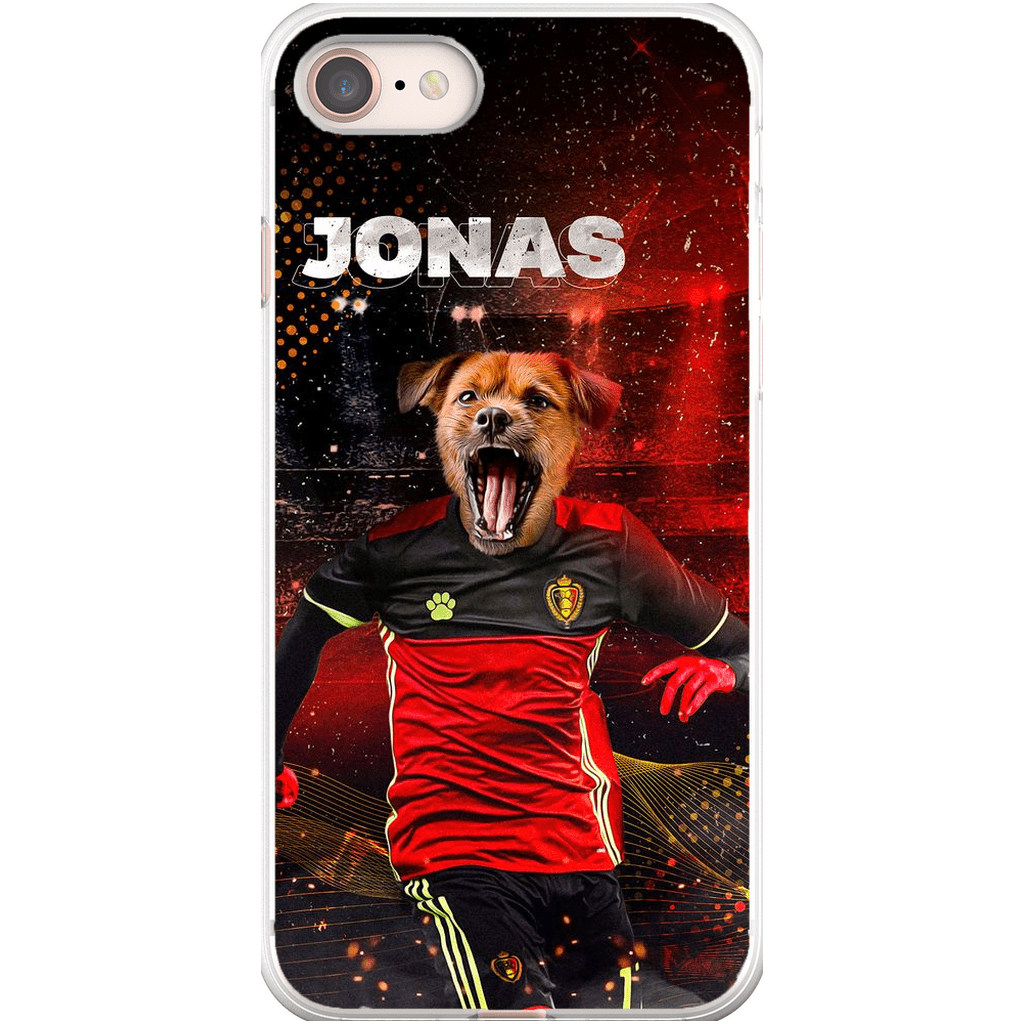 Funda para móvil personalizada &#39;Belgium Doggos Soccer&#39;