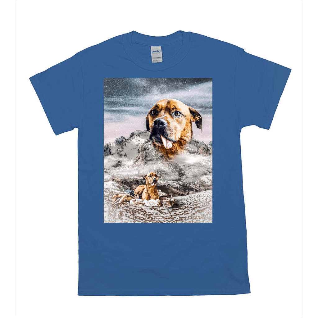 &#39;Majestic Snowy Mountain&#39; Personalized Pet T-Shirt